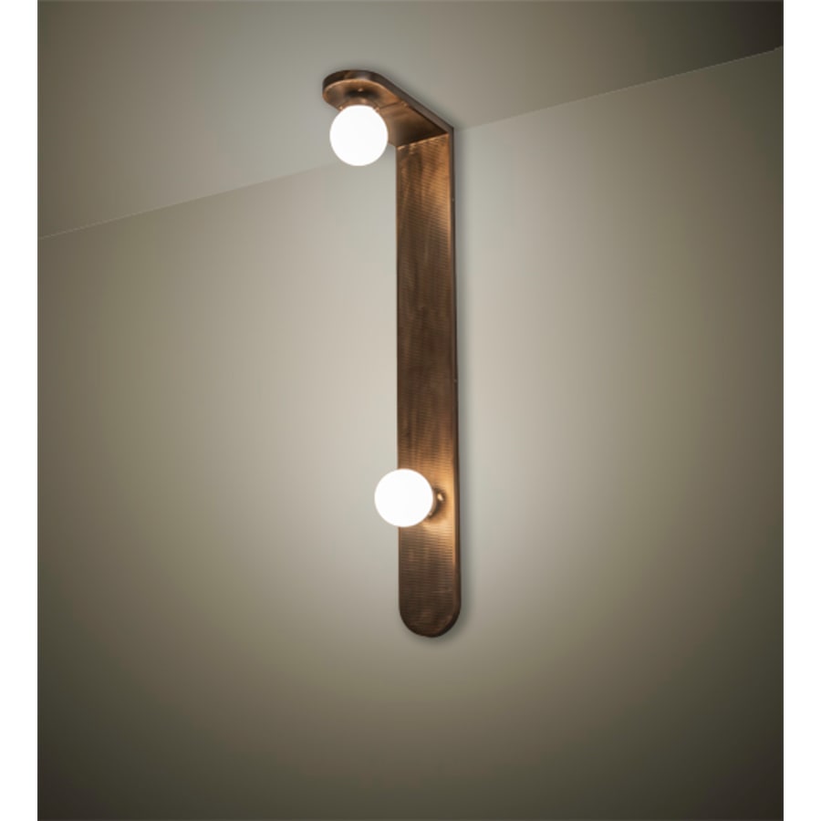 Sanderson 2 Light 48" Tall Wall Light, Bedroom Wall Sconce, Dimensions: Height: 48"
