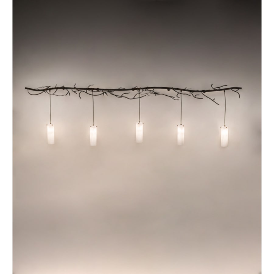 Winter Solstice 5 Light 24" Tall Wall Light, Bedroom Wall Sconce, Dimensions: Height: 24"