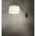 Cilindro Textrene 34" Tall Wall Light, Bedroom Wall Sconce, Dimensions: Height: 34"