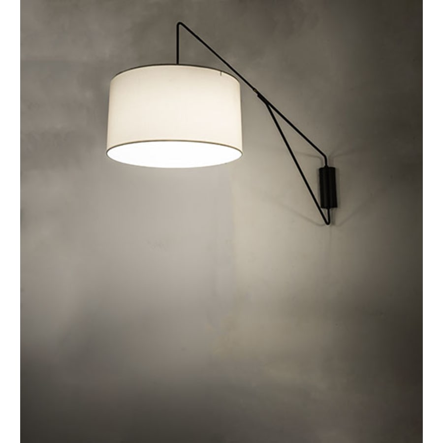 Cilindro Textrene 34" Tall Wall Light, Bedroom Wall Sconce, Dimensions: Height: 34"