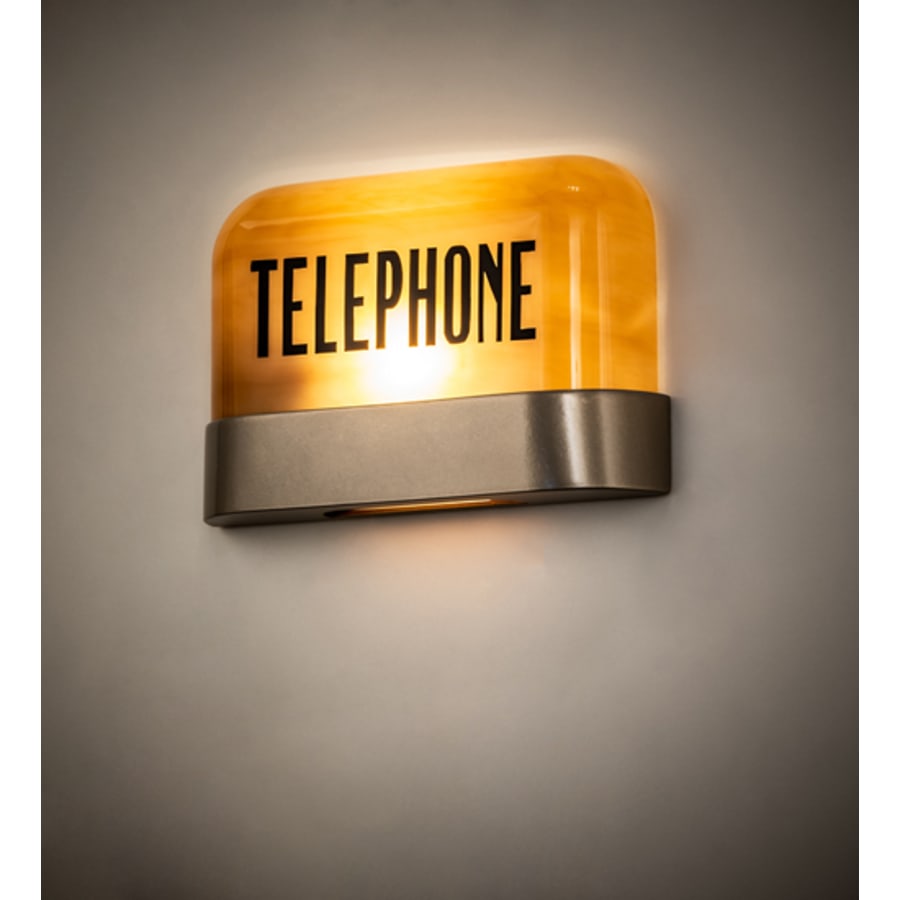 Telephone 7" Tall Wall Light, Bedroom Wall Sconce, Dimensions: Height: 7"
