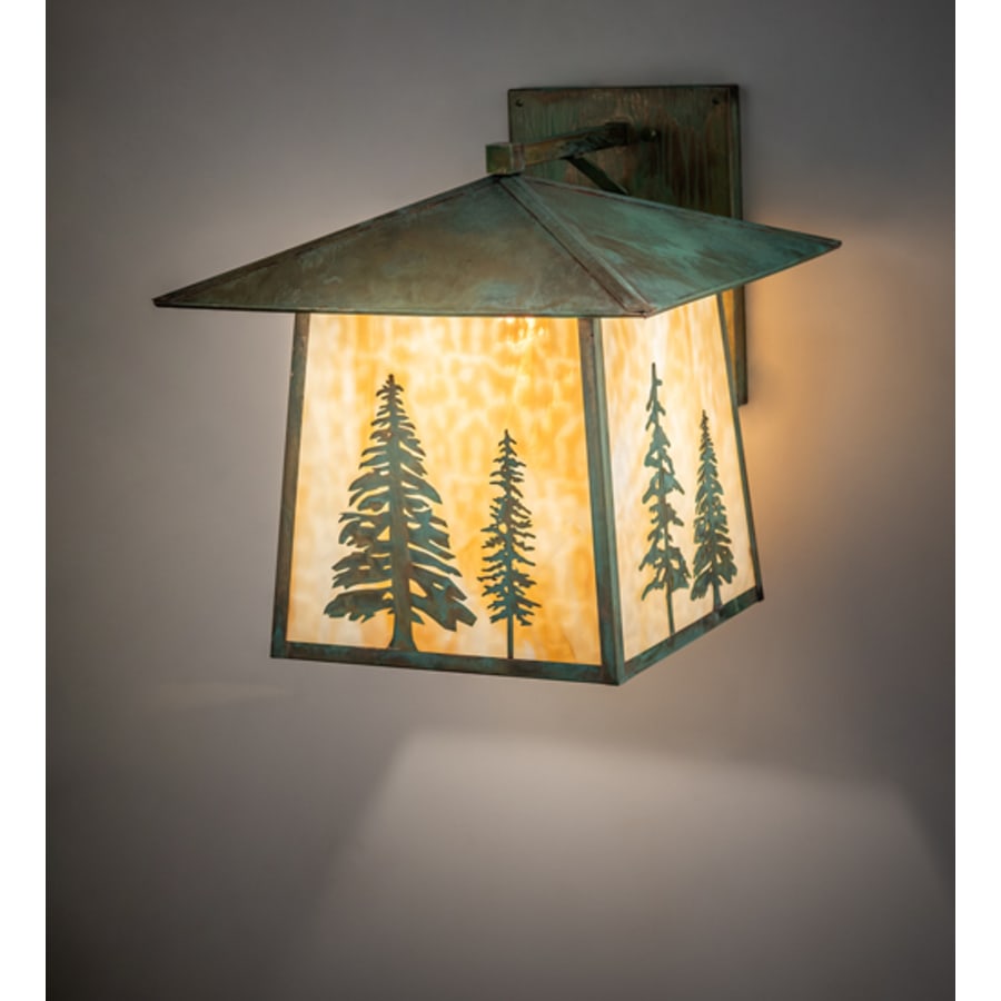 Stillwater Tall Pines 19" Tall Wall Light, Bedroom Wall Sconce, 2"