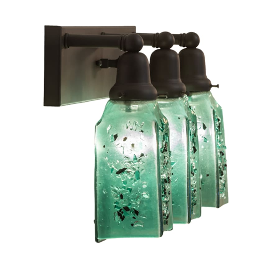 3 Light 12" Tall Wall Light, Bedroom Wall Sconce, detail 8