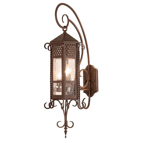 3 Light 36" Tall Wall Light, Bedroom Wall Sconce, Dimensions: Height: 36"