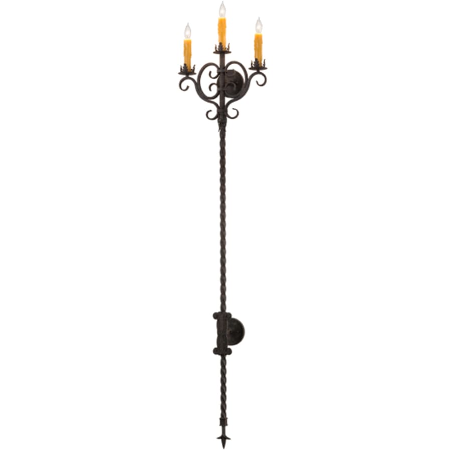 3 Light 74" Tall Wall Light, Bedroom Wall Sconce, 2"