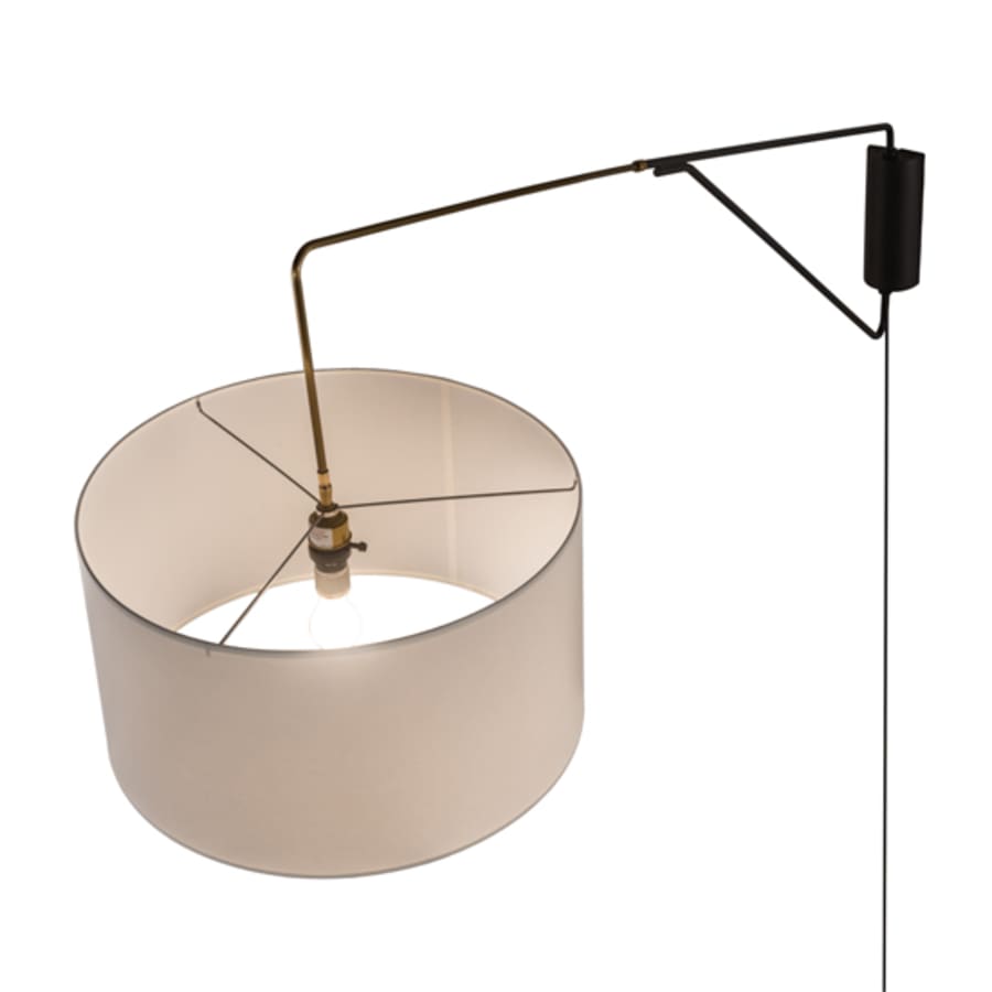 39" Tall Wall Light, Bedroom Wall Sconce, detail 6