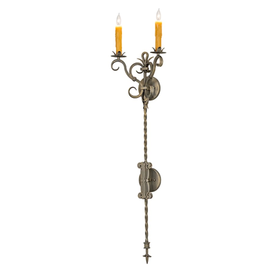 2 Light 48" Tall Wall Light, Bedroom Wall Sconce, Dimensions: Height: 48"
