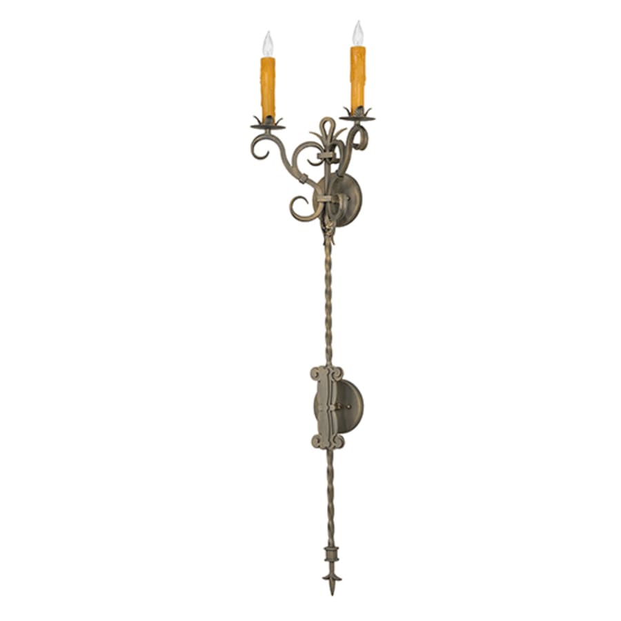 2 Light 48" Tall Wall Light, Bedroom Wall Sconce, detail 4