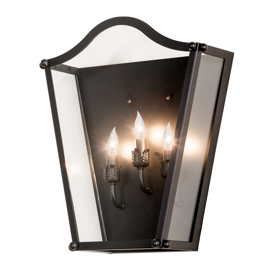 Wine Cellar 3 Light 17" Tall Wall Light, Bedroom Wall Sconce, Dimensions: Height: 17"