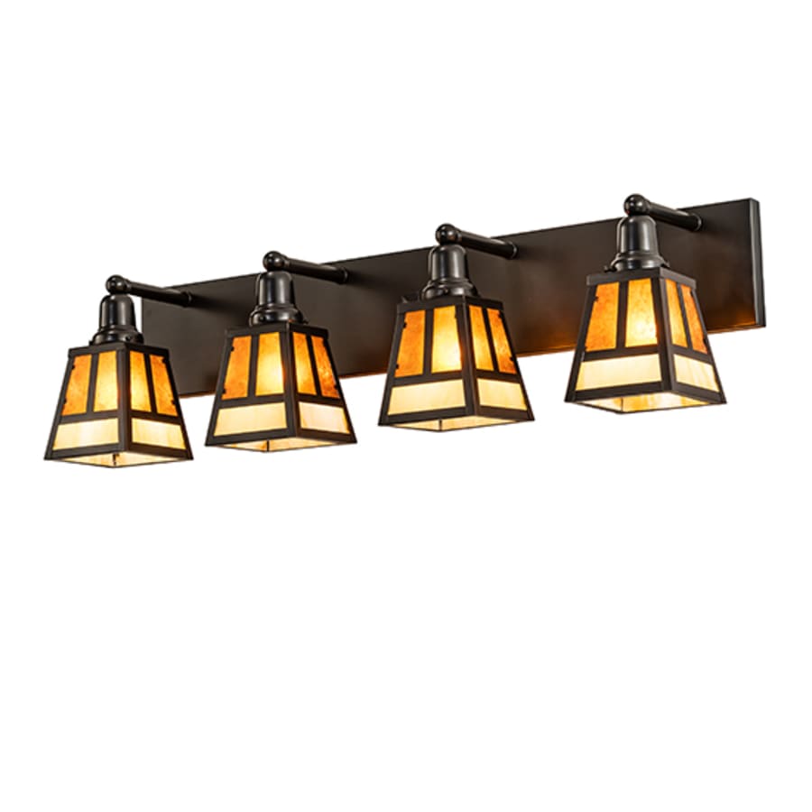 4 Light 10" Tall Wall Light, Bedroom Wall Sconce, detail 2