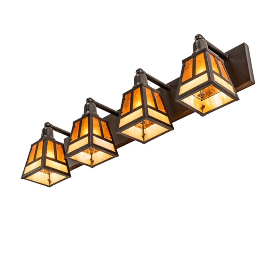4 Light 10" Tall Wall Light, Bedroom Wall Sconce, detail 7