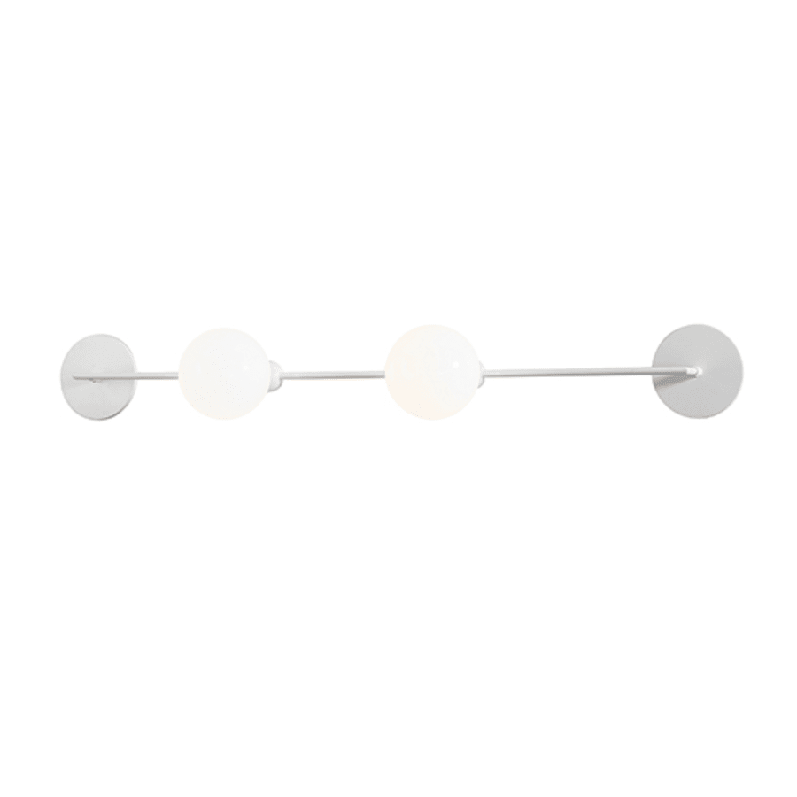 2 Light 5" Tall Wall Light, Bedroom Wall Sconce, detail 2