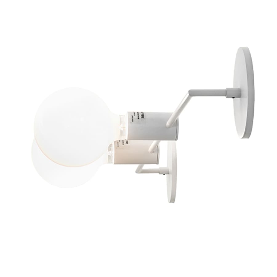 2 Light 5" Tall Wall Light, Bedroom Wall Sconce, detail 9