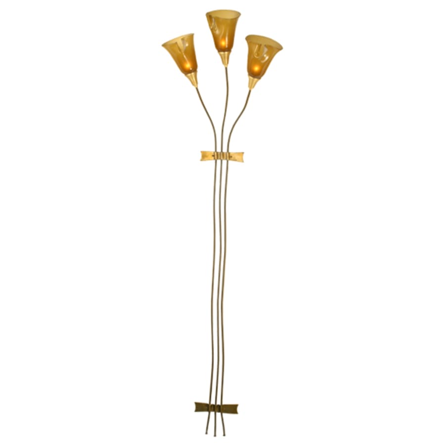 Wilmington 3 Light 80" Tall Wall Light, Bedroom Wall Sconce, Dimensions: Height: 80"