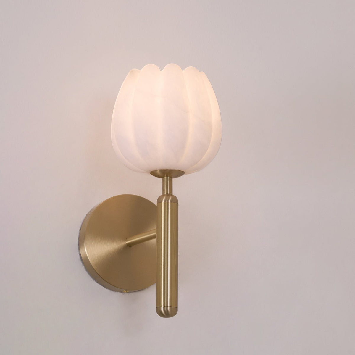 Mian Alabaster Blossom Wall Light, Bedroom Wall Sconce, detail 13