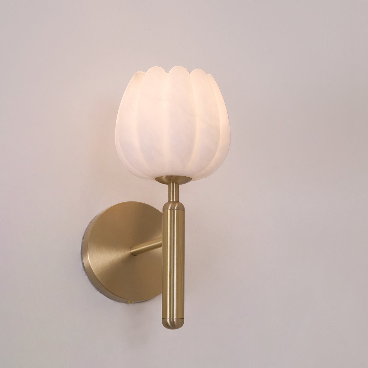 Mian Alabaster Blossom Wall Light, Bedroom Wall Sconce, detail 13