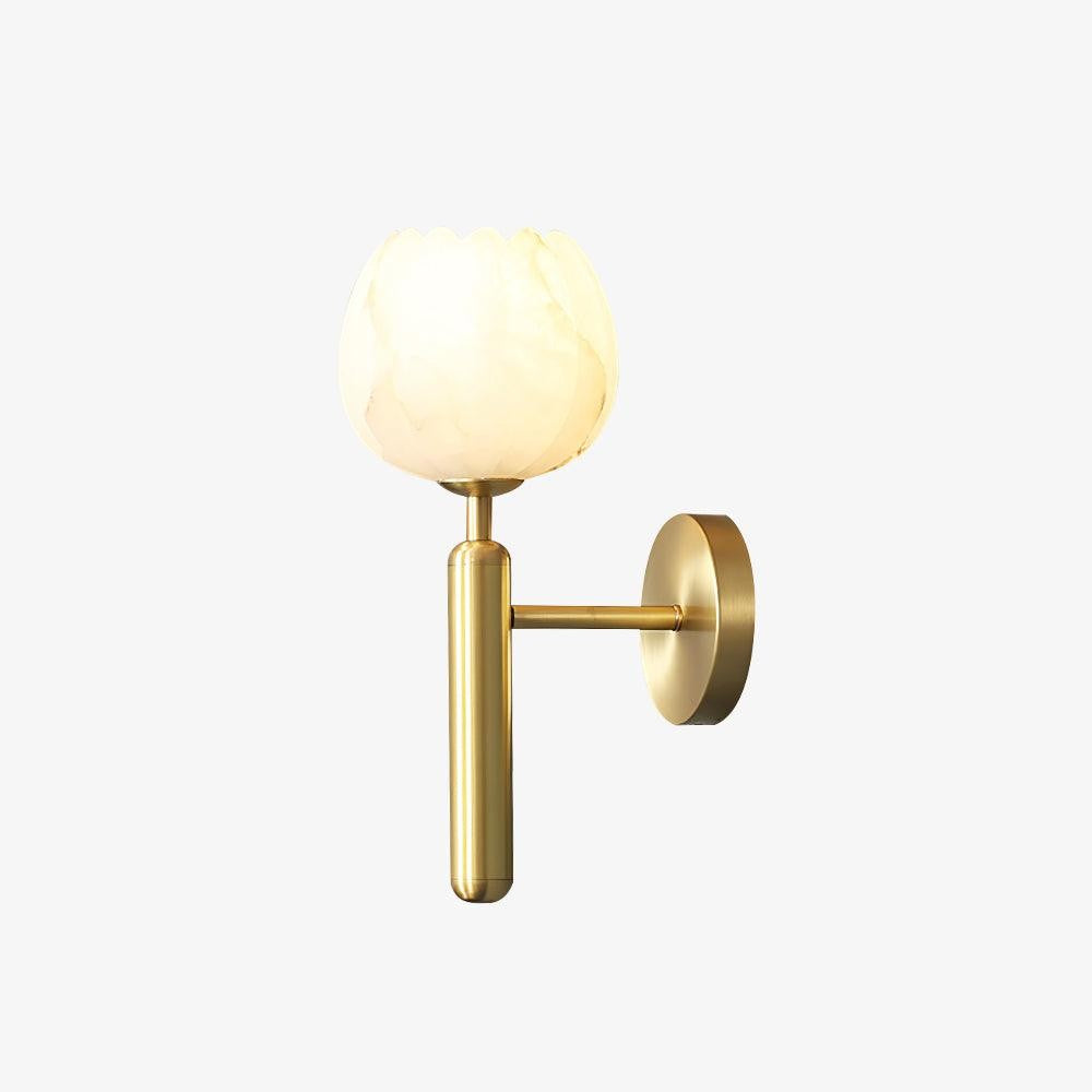 Mian Alabaster Blossom Wall Light, Bedroom Wall Sconce, detail 21