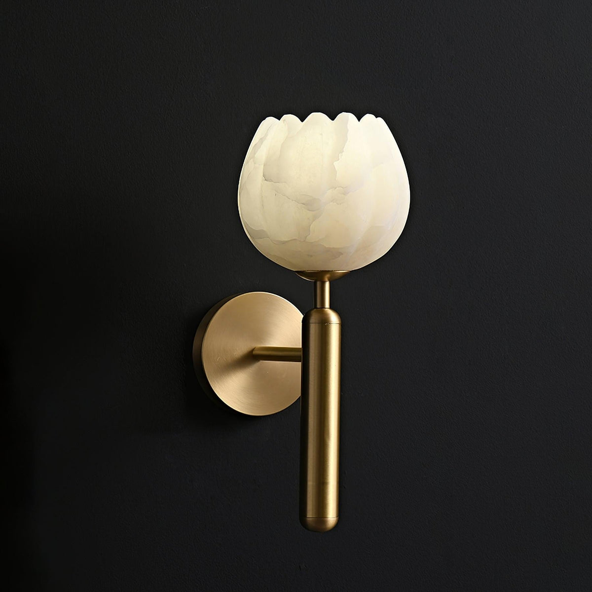 Mian Alabaster Blossom Wall Light, Bedroom Wall Sconce, detail 23