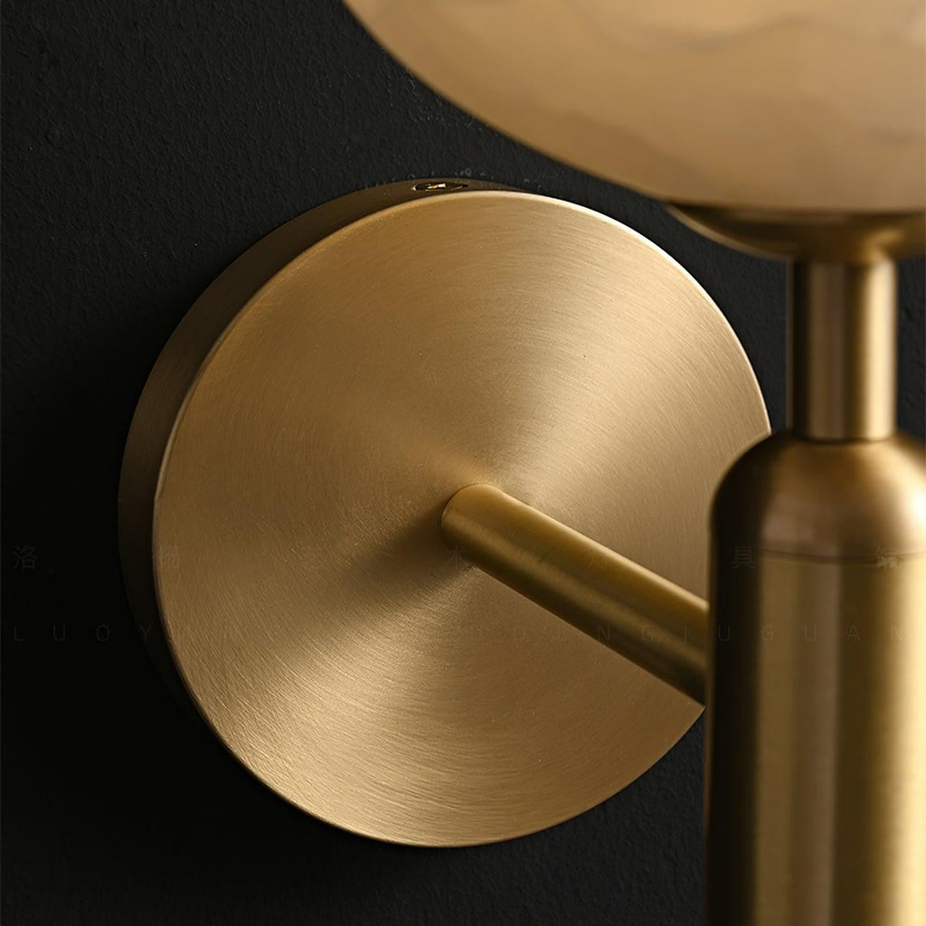 Mian Alabaster Blossom Wall Light, Bedroom Wall Sconce, detail 28