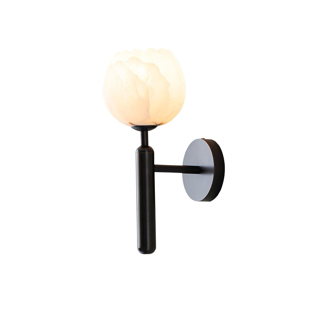 Mian Alabaster Blossom Wall Light, Bedroom Wall Sconce, detail 29