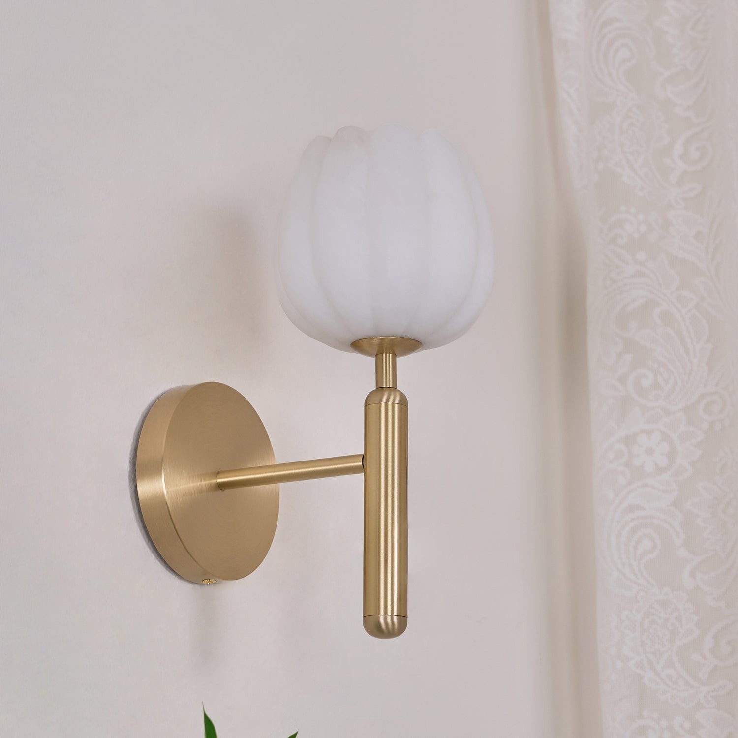 Mian Alabaster Blossom Wall Light, Bedroom Wall Sconce, detail 31