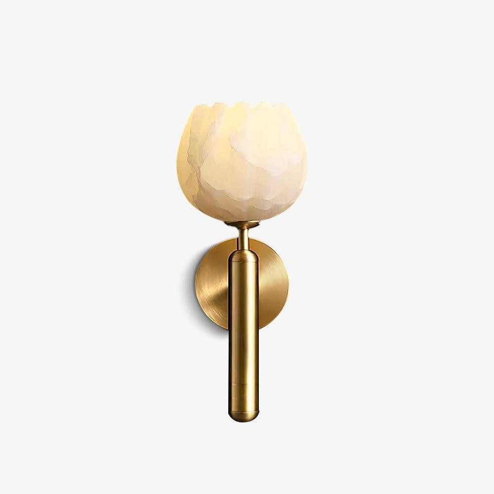 Mian Alabaster Blossom Wall Light, Bedroom Wall Sconce, detail 33