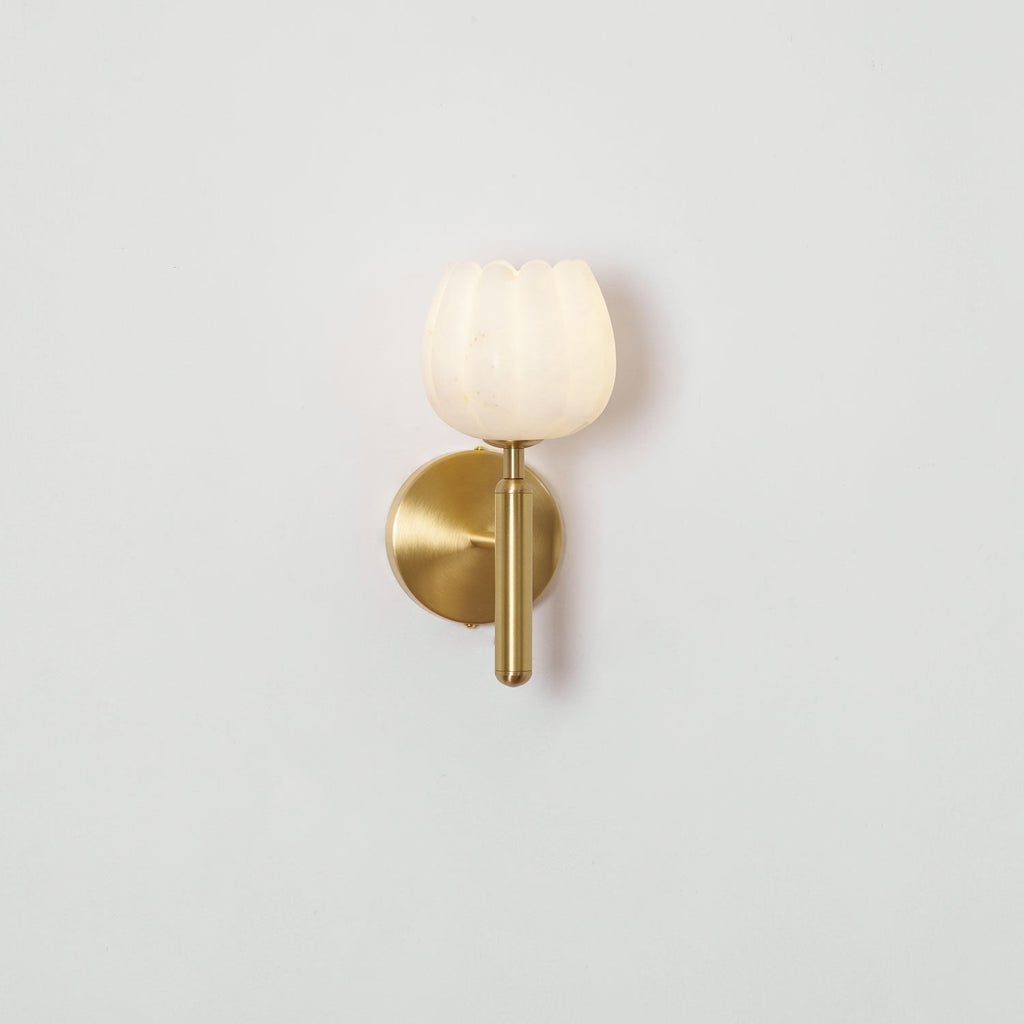 Mian Alabaster Blossom Wall Light, Bedroom Wall Sconce, detail 46
