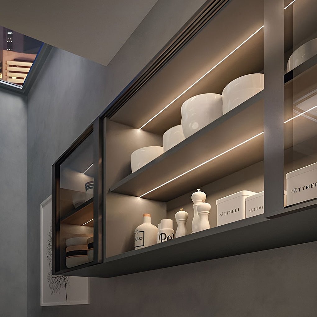 Curated Mini Recessed Invisible LED Strip Lights Under Cabinet Lighting Linear Lights, Bathroom Wall Sconce, detail 4