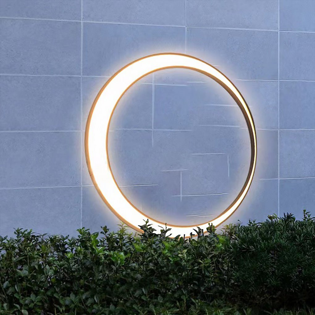 Circular Moon Led Waterproof Ip65 Contemporary Exterior Wall Fixtures Wall Light, Outdoor Wall Light, detail 8