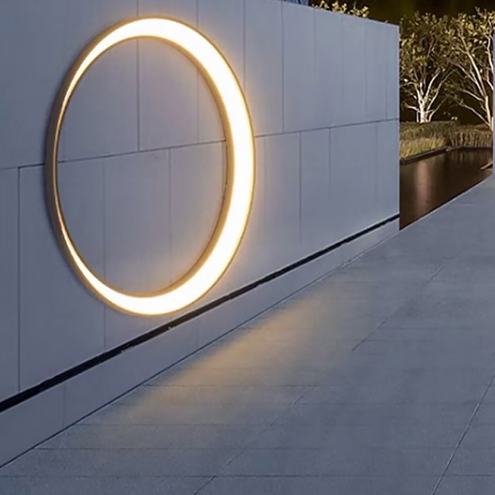 Circular Moon Led Waterproof Ip65 Contemporary Exterior Wall Fixtures Wall Light, Outdoor Wall Light, detail 10