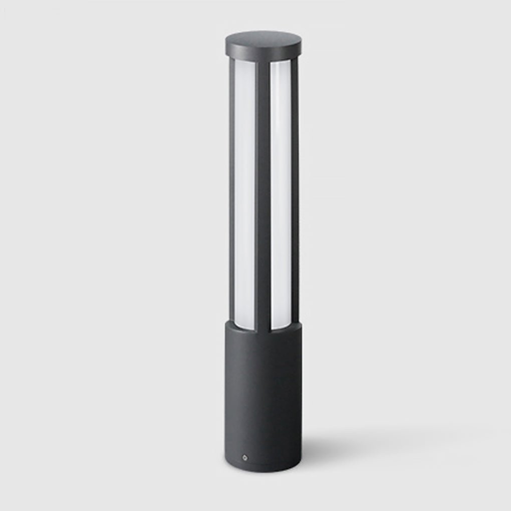 Cylinder Shaped LED Black Contemporary Exterior Post Lights Pole Lamp Path Lights, Night Light, detail 10