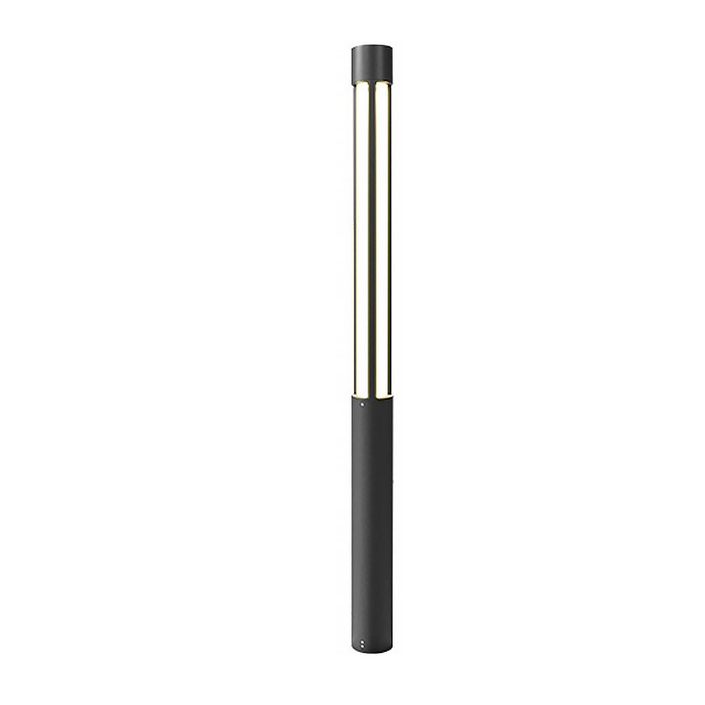 Cylinder Shaped LED Black Contemporary Exterior Post Lights Pole Lamp Path Lights, Night Light, detail 12