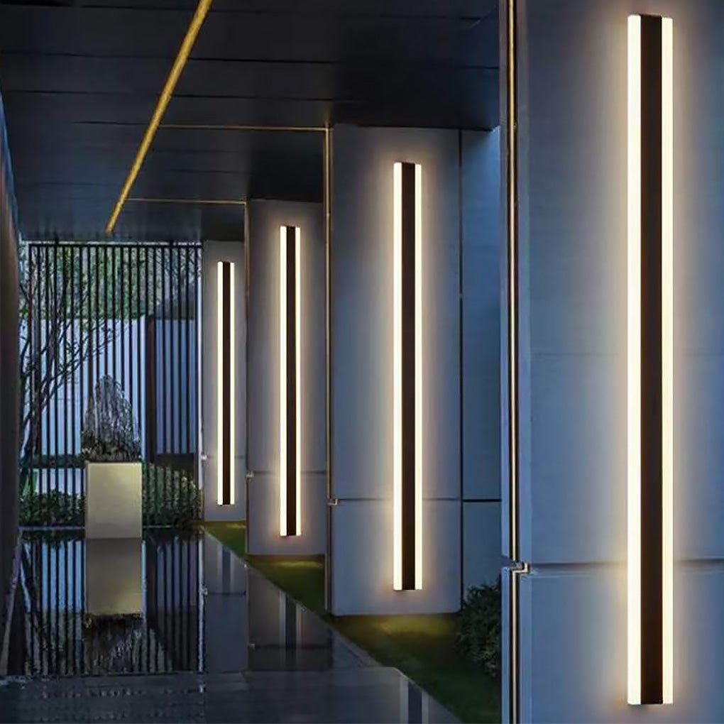 Linear LED Long Exterior Wall Light Clean-Lined Exterior Wall Mount Lights Waterproof for Porch, Outdoor Wall Light, detail 2