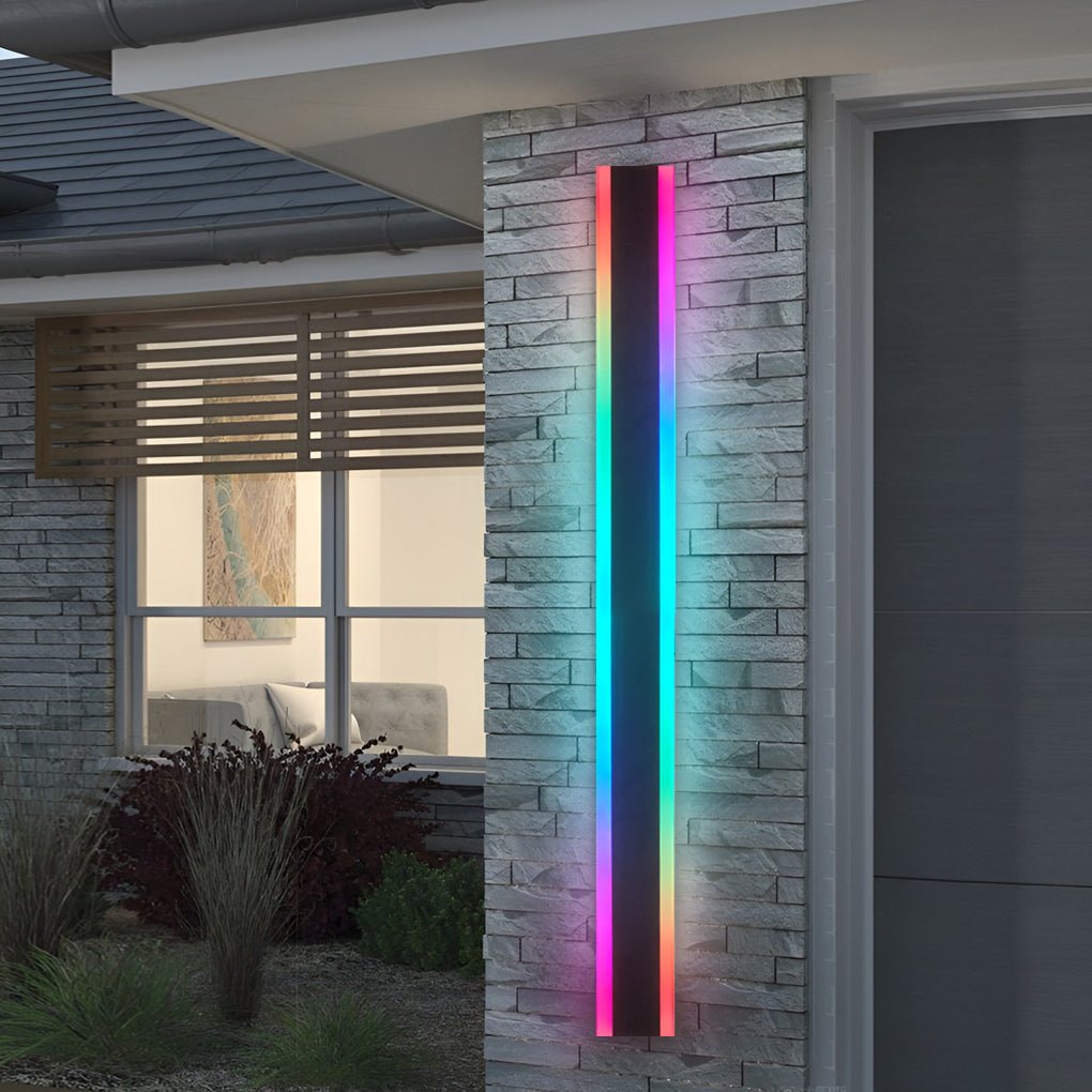 Linear LED Long Exterior Wall Light Clean-Lined Exterior Wall Mount Lights Waterproof for Porch, Outdoor Wall Light, detail 12