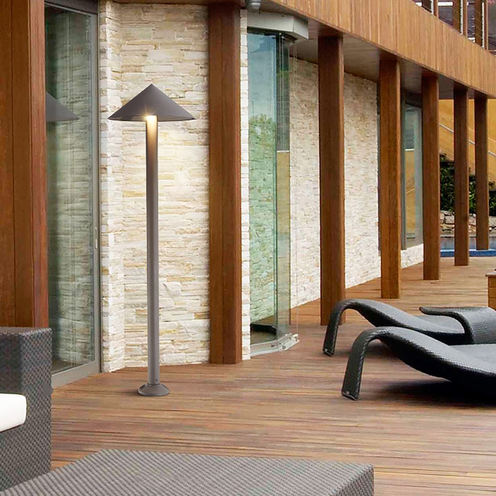 Clean-Lined Contemporary Waterproof High Pole Post Light for Landscape Garden Road, Outdoor Wall Light, detail 3