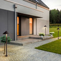 Clean-Lined Contemporary Waterproof High Pole Post Light for Landscape Garden Road, Outdoor Wall Light, Aluminum, 39"