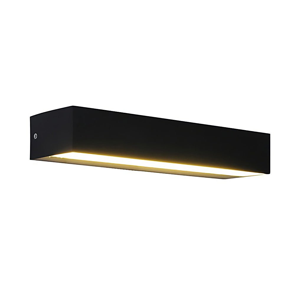 Matte Black Wall Mounted Rectangle Porch LED Lights Exterior Wall Light, Outdoor Wall Light, detail 5