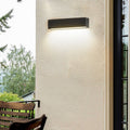 Matte Black Wall Mounted Rectangle Porch LED Lights Exterior Wall Light, Outdoor Wall Light, 7.9"