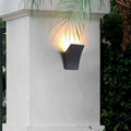 Unique LED 12W Black Contemporary Wall Fixtures Wall Light Exterior Wall Fixtures, Outdoor Wall Light, W 6in x H 8in