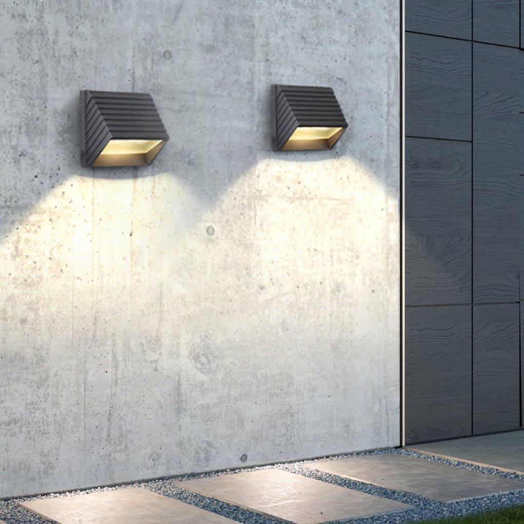 Contemporary Clean-Lined Exterior Waterproof LED Wall Light for Villa Garden Balcony Stairs, Outdoor Wall Light, detail 2