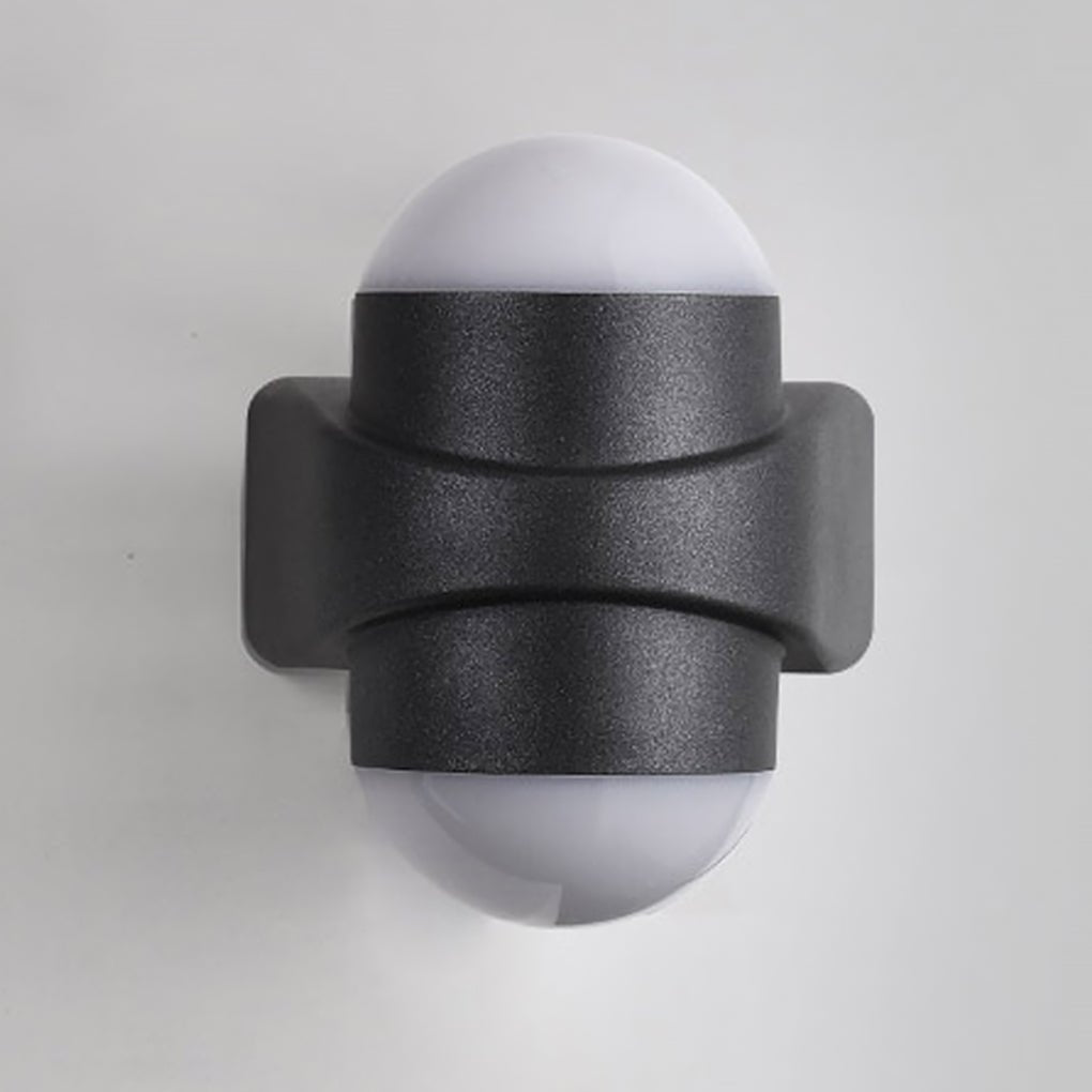Circular Waterproof LED Black Contemporary Up and Down Lights Exterior Wall Fixtures, Outdoor Wall Light, detail 7