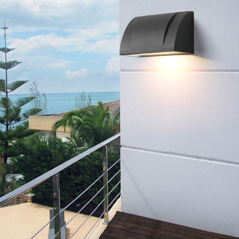 Contemporary Clean-Lined Waterproof Exterior LED Wall Light for Patio Balcony Garden, Outdoor Wall Light, detail 3