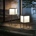 Contemporary Exterior Post Lights Solar Deck Post Lights Garden Lights Outside Lights, Outdoor Wall Light, Stainless Steel, 19"