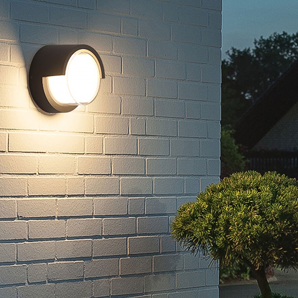 Contemporary Exterior Wall Fixtures Circular & Square Waterproof Designs for Gardens & Villas, Outdoor Wall Light, detail 2