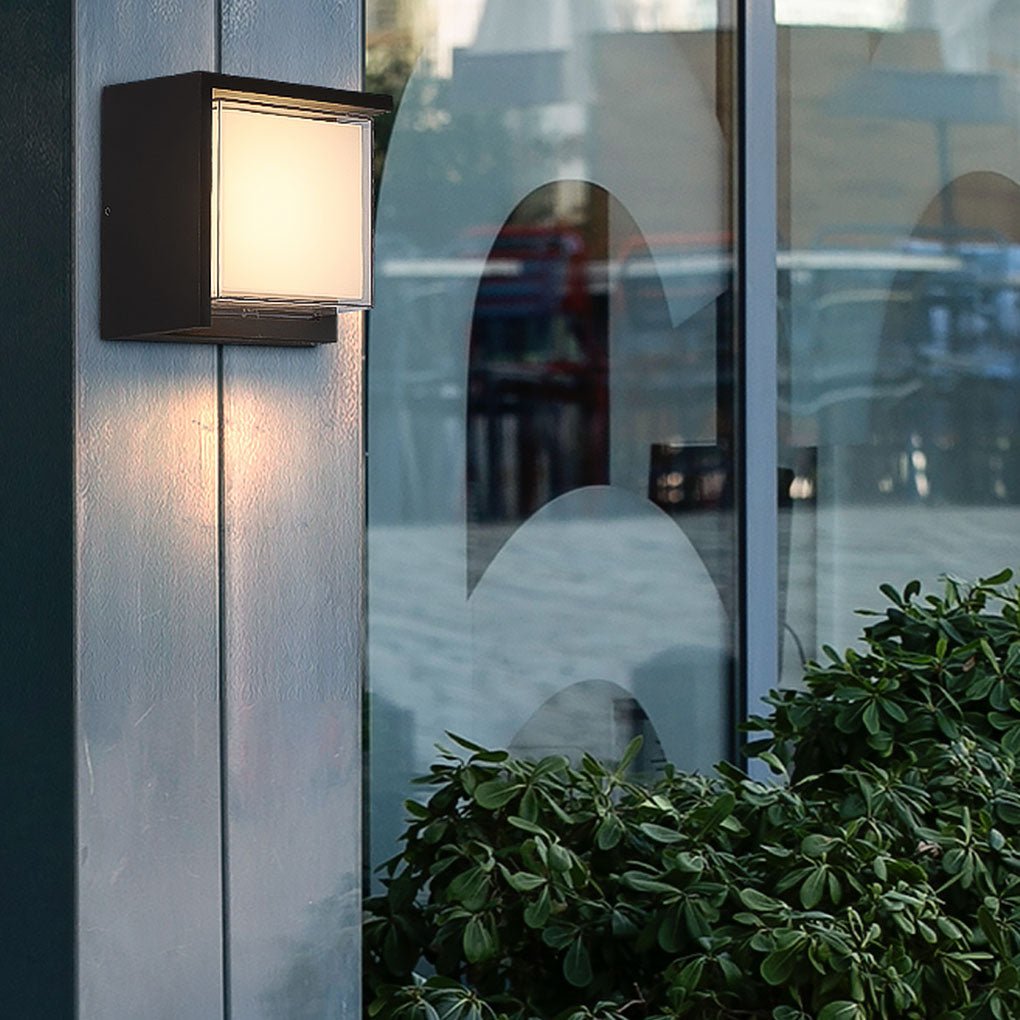 Contemporary Exterior Wall Fixtures Circular & Square Waterproof Designs for Gardens & Villas, Outdoor Wall Light, detail 3