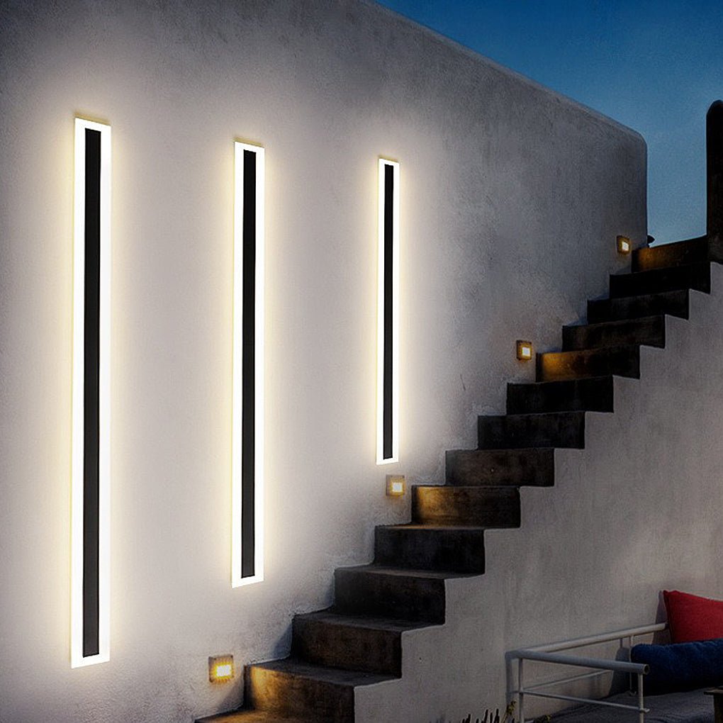 Contemporary Exterior Wall Fixtures Fixture Wall Light Waterproof Wall Light Lighting, Outdoor Wall Light, Iron, 12"