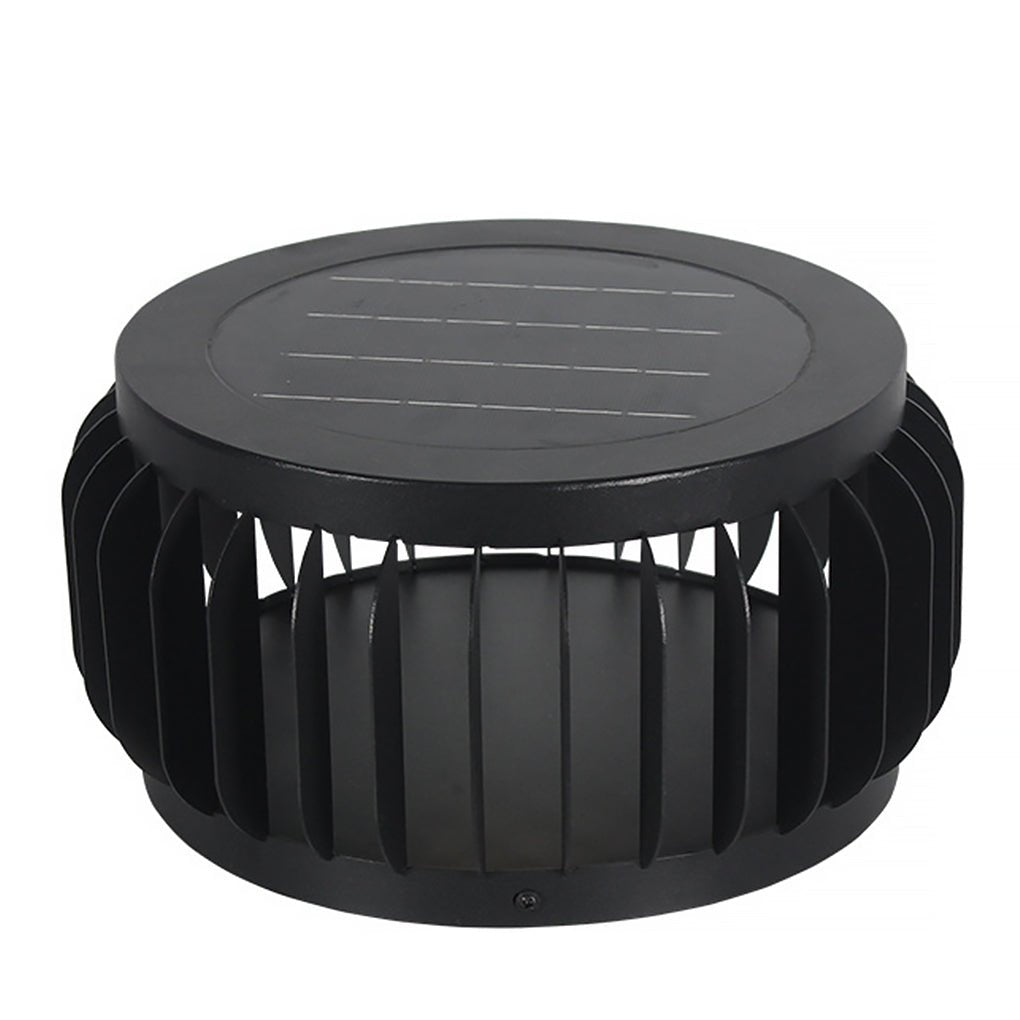 Contemporary Exterior Waterproof Solar Three-color Dimming LED Garden Lamp Post Light, Outdoor Wall Light, detail 8