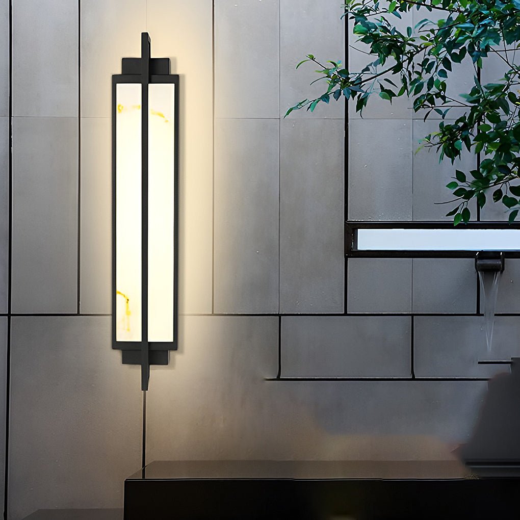 Contemporary Wall Light LED Exterior Wall Fixtures Wall Light Lighting Wall Mounted Lights, Outdoor Wall Light, Stainless Steel, 31"
