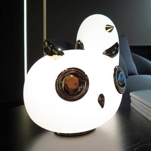 Glass Pet Desk Light, Bedside Table Lamp, detail 12
