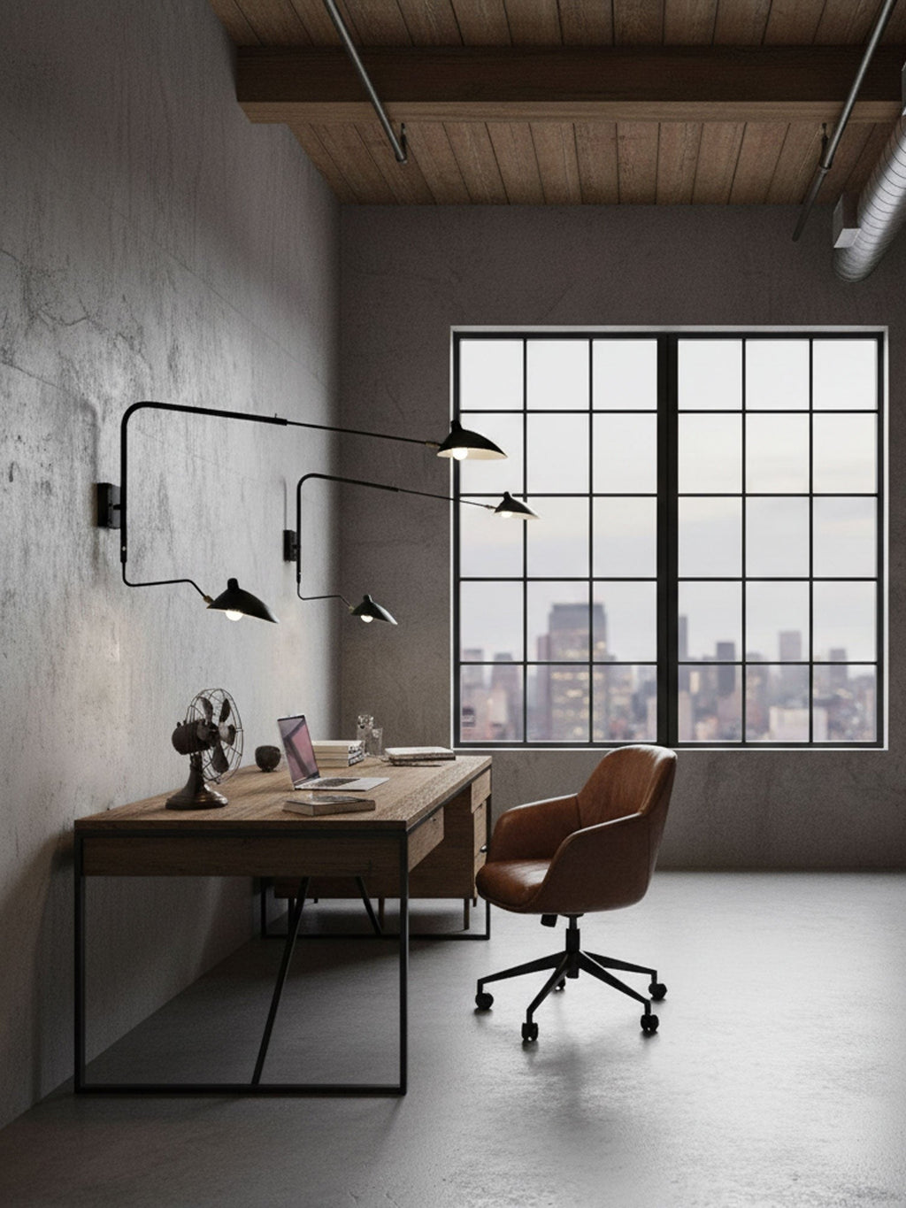 Mouille-Inspired Sculptural Wall Light, Hardwired Wall Sconce, detail 12